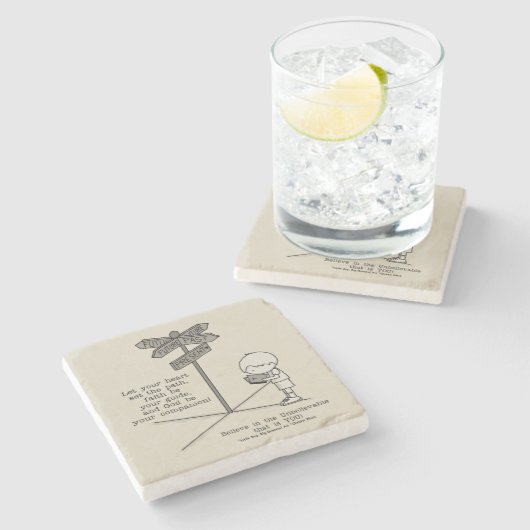 God's Uw Vennootschap Stenen Onderzetter (Zijkant)