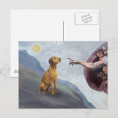 Gods Vizsla Briefkaart (Voorkant / Achterkant)