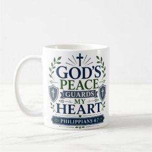 God's Vrede Bewaakt Mijn Hart Schriftuurlijke Hoop Koffiemok