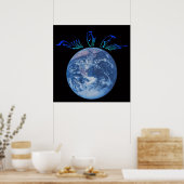 Gods vrede op aarde poster (Keuken)