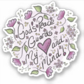 God's Vredesticker Sticker (Voorkant)