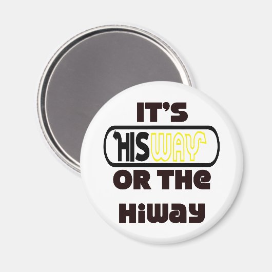 God's Way Christelijk Magneet (Voorkant / Achterkant)