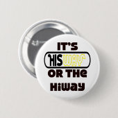 God's Way Christelijk Ronde Button 5,7 Cm (Voorkant /achterkant)