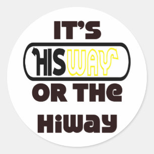God's Way Christelijk Ronde Sticker