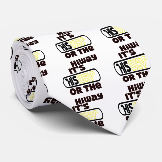 God's Way Christelijk Stropdas (Opgerold)