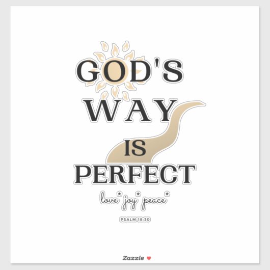 Gods weg is perfect sticker (Vel)