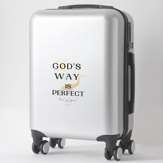 Gods weg is perfect sticker (Koffer)