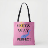 Gods weg is perfect tote bag (Voorkant)