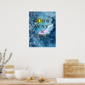 Gods weg is volmaakt Poster (Keuken)