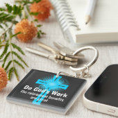 Gods werk, de pensioenuitkeringen zijn geweldig sleutelhanger (Voorkant Rechts)