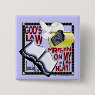 Gods wet geschreven op mijn hart - Button