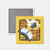 Gods wet geschreven op mijn hart - Magneet (Voorkant / Achterkant)