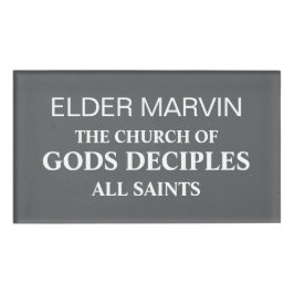 Gods Witness Personalized Naambadge