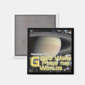 Gods woord maakte de wereld uit - Magnet (Voorkant / Achterkant)
