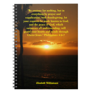 God's Word, Filippijnen 4:6-7, Inspiratie, Prayer Notitieboek