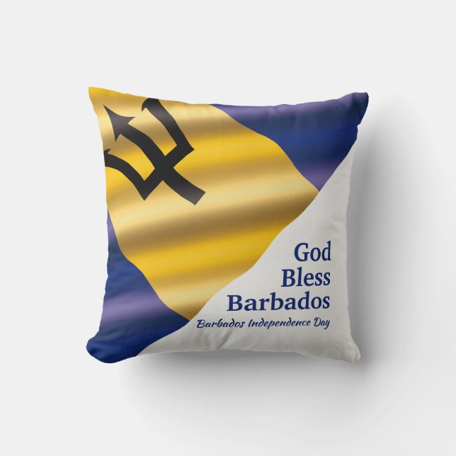 GODS ZEGEN BARBADOS Onafhankelijkheidsdag Geperson Kussen (Voorkant)