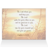 Gods zegen, Numeri 6:24-26 Bijbelse Kaart (Binnen Horizontaal (Boven))
