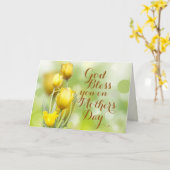 Gods zegen op Moederdag, Bijbelverse Kaart (Gele Bloem)