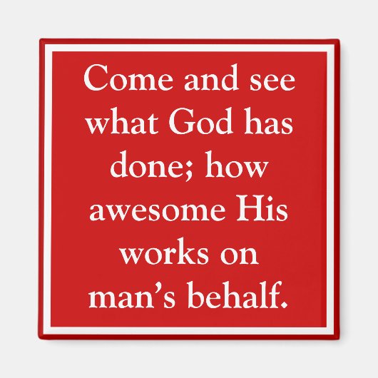 Gods zegeningen aan man zijn geweldige magneet (Voorkant)