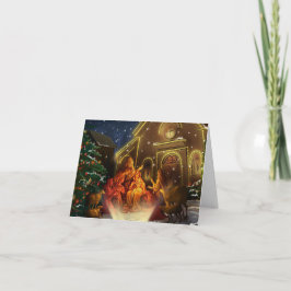 Gods zegeningen Gevouwen Kerst Wenskaart Kaart
