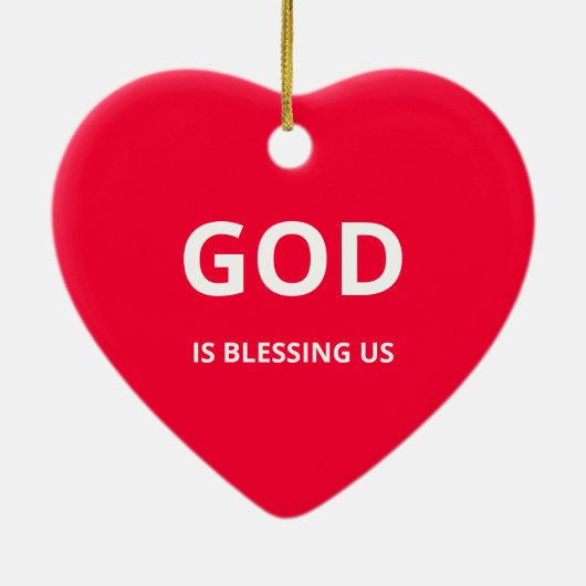 Gods zegeningen keramisch ornament (Achterkant)