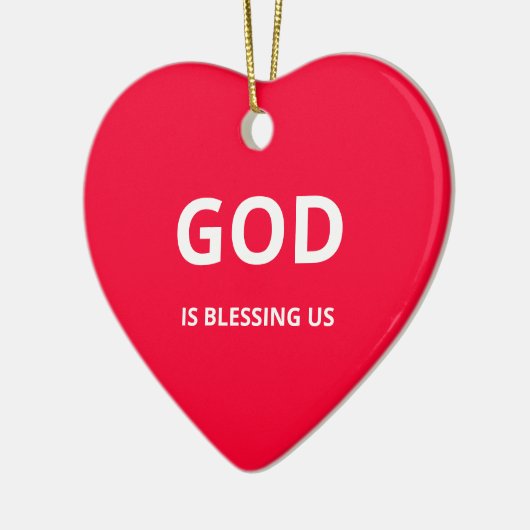 Gods zegeningen keramisch ornament (Links)