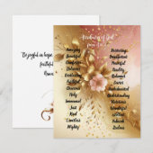 Godsattributen van A tot Z Ombre Behuizing Kaart (Voorkant / Achterkant)