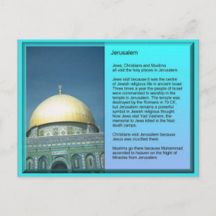 Godsdienst, Bezoekers aan Jeruzalem Briefkaart