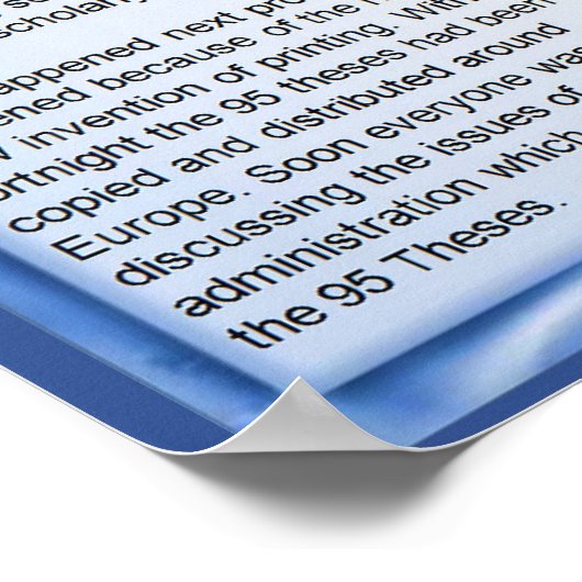 Godsdienst, Geschiedenis, Hervorming Martin Luther Poster (Hoek)