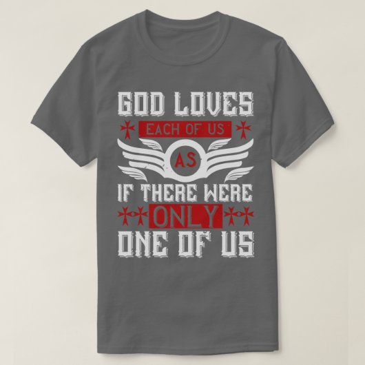 Godsdienst God houdt van ieder van ons T-shirt (Design voorkant)