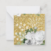 Godsdienst Goud Glitter Genderneutraal Notitiekaartje (Achterkant)