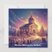 Godsdienst Jezus Christelijk Feestdagenkaart (Voorkant)