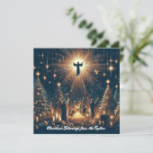 Godsdienst Jezus Christelijk Kerstmis Feestdagenkaart (Staand voorkant)