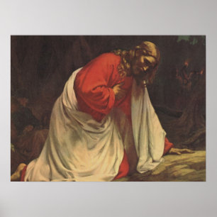 godsdienst Jezus Christus Garden van Gethsemane Poster