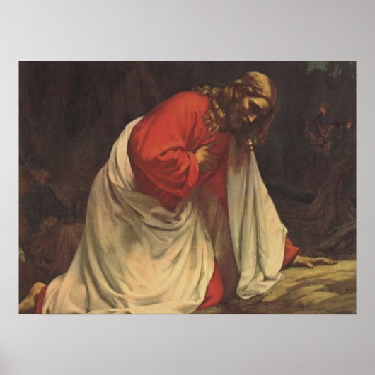  godsdienst Jezus Christus Garden van Gethsemane Poster (Voorkant)