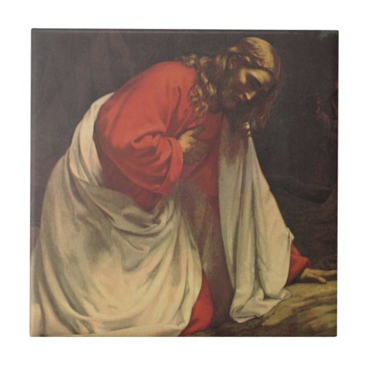  godsdienst Jezus Christus Garden van Gethsemane Tegeltje (Voorkant)