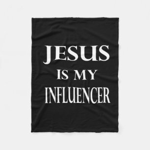Godsdienst - Jezus is mijn influencer Fleece Deken