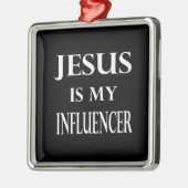 Godsdienst - Jezus is mijn influencer Metalen Ornament (Links)