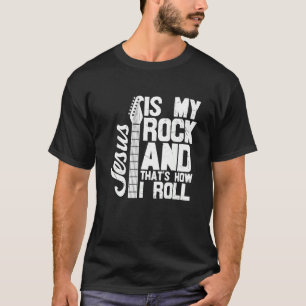 Godsdienst Jezus is mijn Rock Christelijke Guitar T-shirt