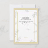 Godsdienstdank - Gouduitnodiging Kaart (Achterkant)