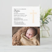 Godsdienstdoop en doop Baby Foto Kaart (Staand voorkant)