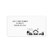 Godsdienstgeboorte Adresetiketten Etiket (Voorkant)