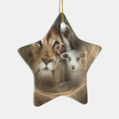 Godsdienstgeschenken Jezus "leeuwlamsgeschenk" voo Keramisch Ornament (Rechts)
