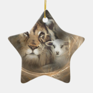 Godsdienstgeschenken Jezus "leeuwlamsgeschenk" voo Keramisch Ornament