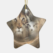 Godsdienstgeschenken Jezus "leeuwlamsgeschenk" voo Keramisch Ornament (Links)