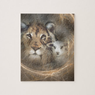 Godsdienstgeschenken Jezus "leeuwlamsgeschenk" voo Legpuzzel