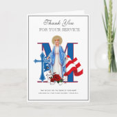 Godsdienstgeschermdschrift van de militaire dienst kaart (Voorkant)