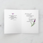 Godsdienstig het Paarse Verlies van de sympathie Kaart (Binnen)