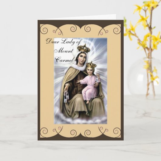 Godsdienstig sympathie of aanmoedigingswenskaart kaart (Gele Bloem)