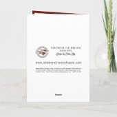 Godsdienstige Baby Jesus Christmas Angels Bisschop Feestdagen Kaart (Achterkant)